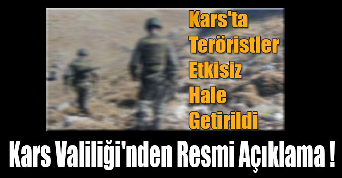Kars Valiliği'nden Resmi Açıklama!