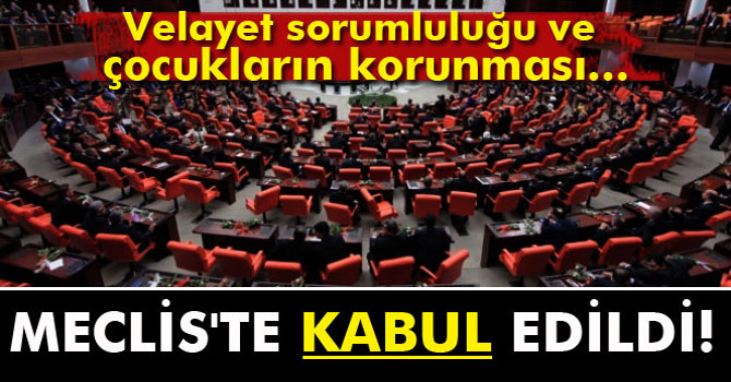 O Kanun Tasarısı Kabul Edildi