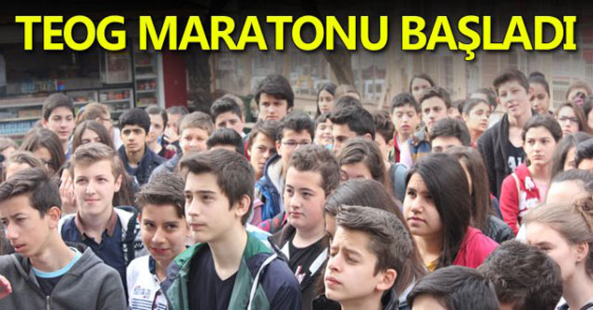 TEOG Maratonu Başladı