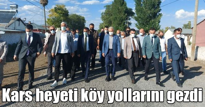 Kars heyeti köy yollarını gezdi