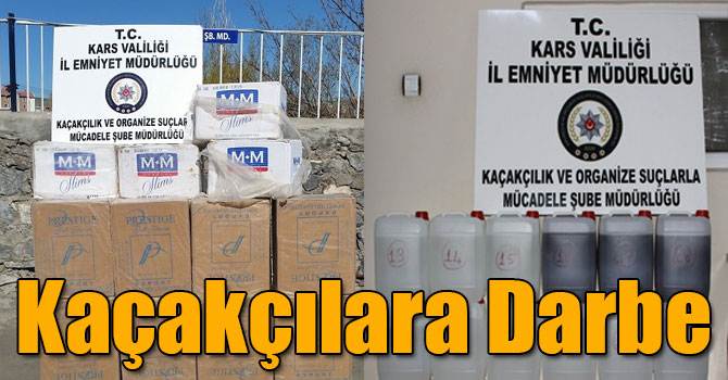 Kars Emniyetinden Kaçakçılara Darbe