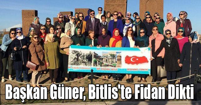 Başkan Güner, Bitlis'te Fidan Dikti