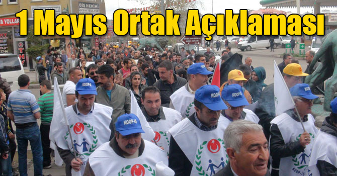 Kars'ta 1 Mayıs Ortak Açıklaması