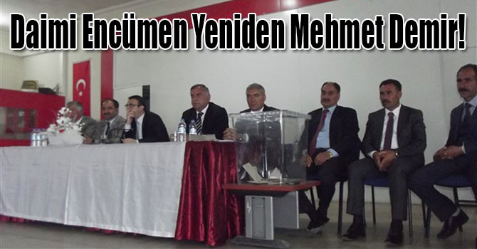 Daimi Encümen Yeniden Mehmet Demir!