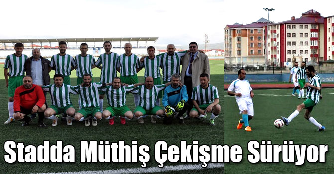 Kars'ta Kurumlararası Futbol Turnuvası Çekişmeli Karşılaşmalara Sahne Oluyor