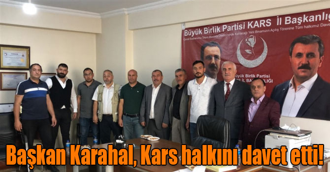 Başkan Karahal, Kars halkını davet etti!