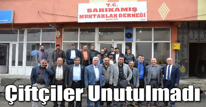 Sarıkamış'ta Çiftçiler Unutulmadı