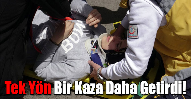 Kars'ta Tek Yön Bir Kaza Daha Getirdi!