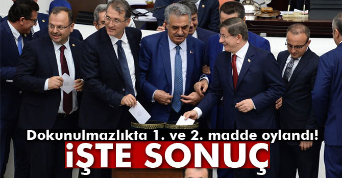 Dokunulmazlıkta 1. ve 2. Madde Oylandı!