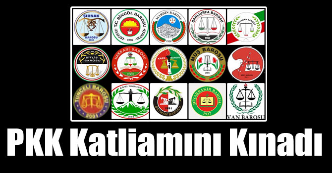 Bölge Baroları PKK Katliamını Kınadı