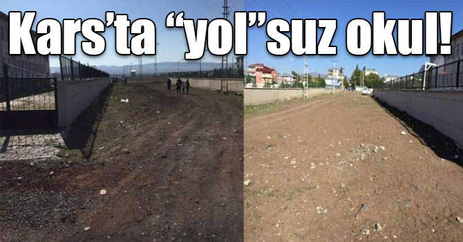 Kars’ta “yol”suz okul!