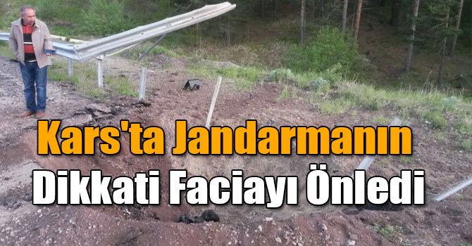 Kars'ta Jandarmanın Dikkati Faciayı Önledi