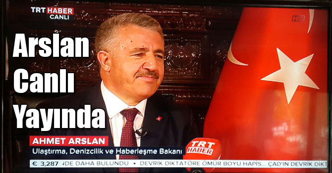 Bakan Ahmet Arslan, TRT Haber'de Canlı Yayında!
