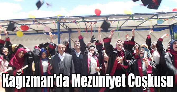 Kağızman'da Mezuniyet Coşkusu