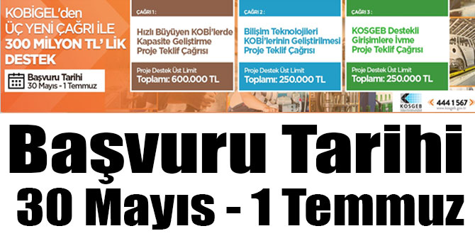 KOSGEB KOBİ Gelişim Destek Programı Proje Teklif Çağrısına Çıktı