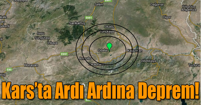 Kars’ta Ardı Ardına Deprem!