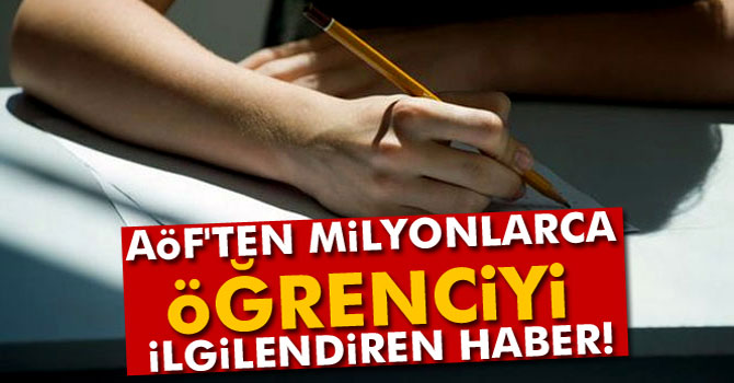 AÖF’te Ezber Bozan Uygulama