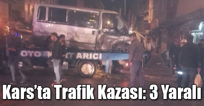 Kars’ta Trafik Kazası: 3 Yaralı