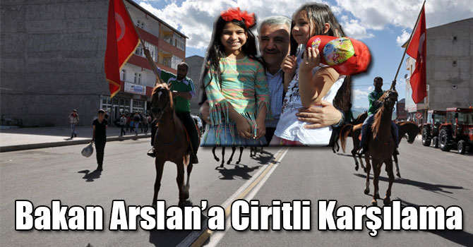 Bakan Ahmet Arslan'ı Selim'de Cirit Takımı Türk Bayraklarıyla Karşıladı
