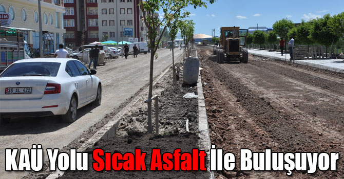 Kafkas Üniversitesi Yolu Sıcak Asfalt İle Buluşuyor