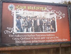 Iğdır,Başkandan 3 dilde bayram mesajı