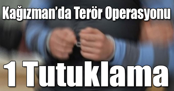 Kağızman’da Terör Operasyonu: 1 Tutuklama