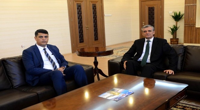 Vali Özefe Azerbaycan'ın Kars Başkonsolosu Ayhan Süleymanov'u Kabul Etti