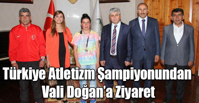 Türkiye Atletizm Şampiyonundan Vali Doğan’a Ziyaret
