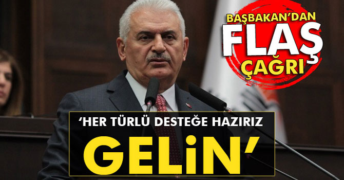 Başbakan'dan Muhalefete Çağrı