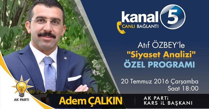 Başkan Adem Çalkın Canlı Yayına Katılıyor!