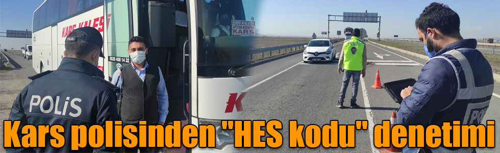 Kars polisinden "HES kodu" denetimi