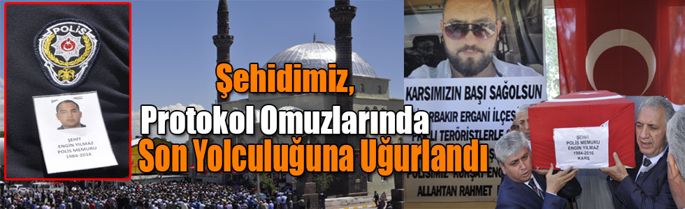 Şehidimiz, Protokol Omuzlarında Son Yolculuğuna Uğurlandı