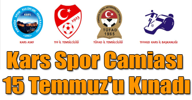 Kars Spor Camiası 15 Temmuz'u Kınadı