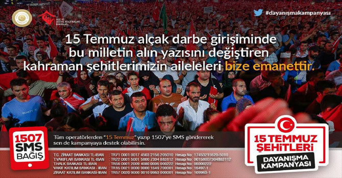 15 Temmuz Şehitleri Dayanışma Kampanyası