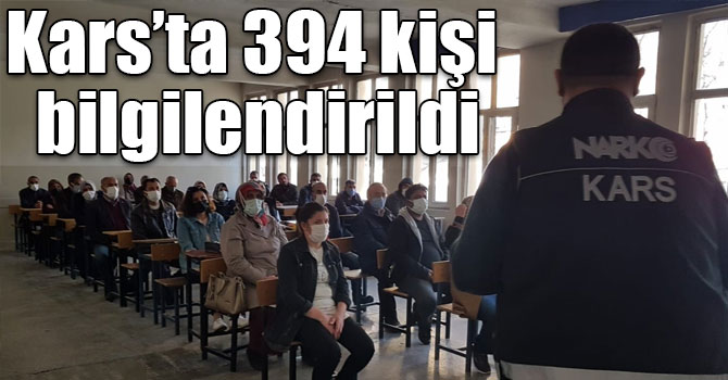 Kars’ta 394 kişiye UYUMA uygulaması hakkında bilgi verildi