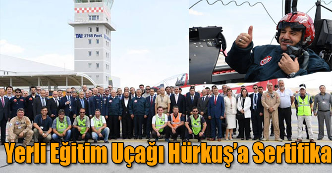 Yerli Eğitim Uçağı Hürkuş’a Sertifika