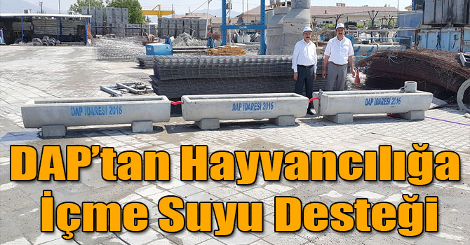 DAP’tan Hayvancılığa İçme Suyu Desteği