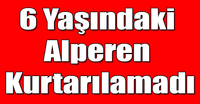 6 Yaşındaki Alperen Kurtarılamadı