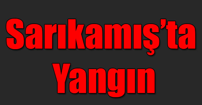 Sarıkamış’ta Yangın