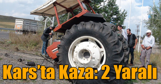 Kars’ta Kaza: 2 Yaralı