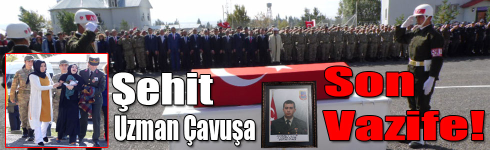 Kars’ta Şehit Uzman Çavuşa Son Vazife!