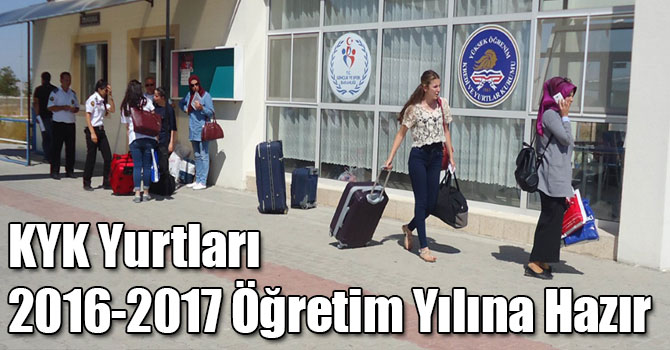KYK Yurtları 2016-2017 Öğretim Yılına Hazır