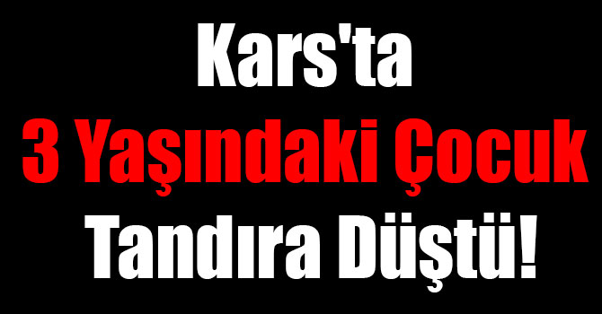 Kars'ta 3 Yaşındaki Çocuk Tandıra Düştü!