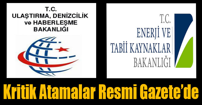 Kritik Atamalar Resmi Gazete’de