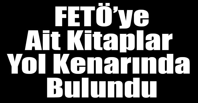 FETÖ’ye Ait Kitaplar Yol Kenarında Bulundu
