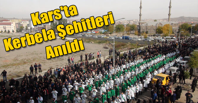 Kars'ta Kerbela Şehitleri Anıldı