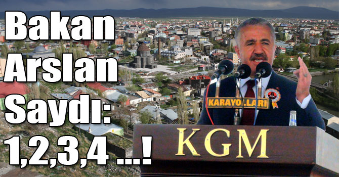 Bakan Arslan Saydı: 1,2,3,4 ...!
