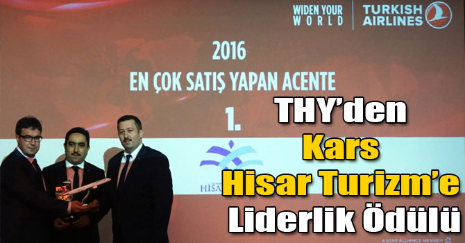 THY’den Kars Hisar Turizm’e Liderlik Ödülü