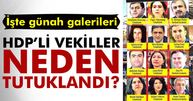 HDP’li Vekillerin Sicilleri Kabarık! İşte Günah Galerileri