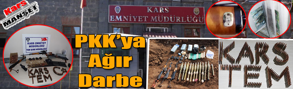 Kars’ta PKK Terör Örgütüne Ait Silah, Mühimmat ve Yaşam Malzemeleri Yakalandı